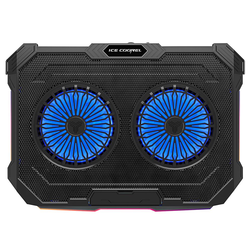 Rampage Sirius S46 15-17 RGB Işıklı 2 Fanlı Yükseklik Ayarlı 125x125x15 2 USB Port Notebook Soğutucu